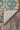 Blue Wool area rug 2' X 3' - corner detail and border
