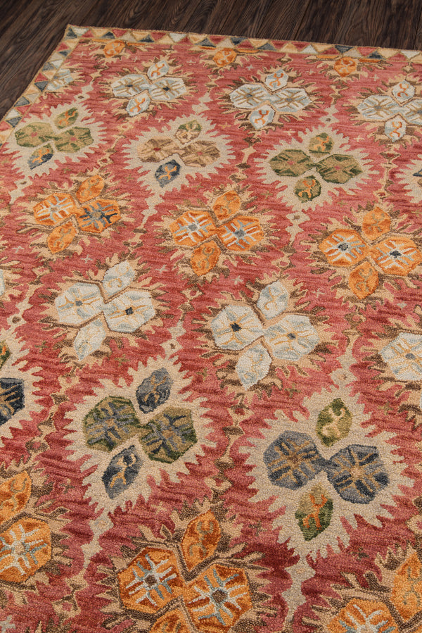 Tangier Red Floral Area Rug by Momeni - 9'6