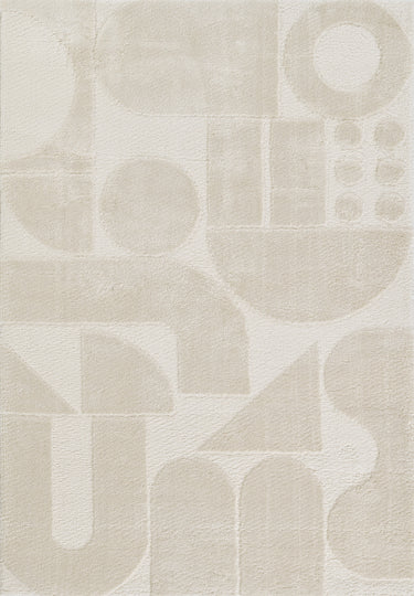 Taylor Ivory Area Rug - TAY-3 Machine - Made, 6'7" X 9'