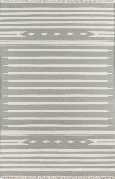 Thompson Grey Area Rug - THO-1 Handwoven, 5' X 7'6"