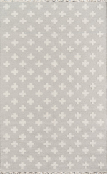 Novogratz Topanga TOP-1 Grey Handwoven Area Rug, 3'6" X 5'6"