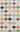 Multi Geometric area rug 2' X 3' - styled in a living room