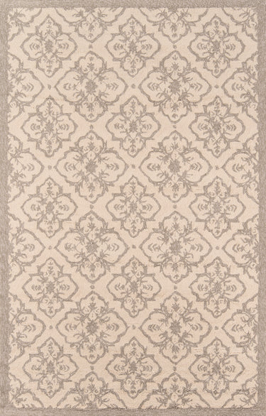 Taupe Hand Hooked Area Rug, Veranda VR-22 3'9" X 5'9"