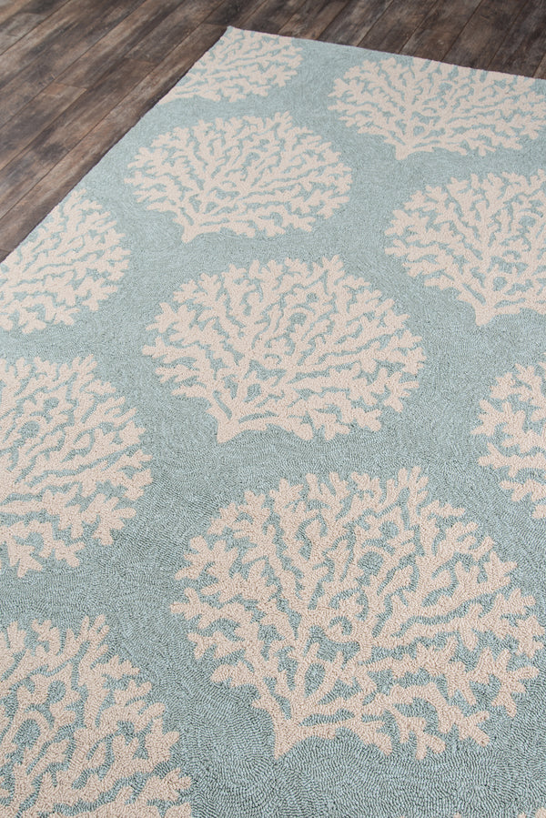 Veranda White Striped Area Rug by Momeni - 2' X 3' lifestyle