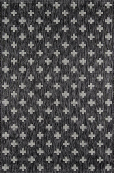 Charcoal Villa Machine - Made Runner Rug by Novogratz, 2' X 6' Runner