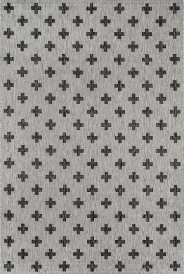 Novogratz Villa 100% Polypropylene Grey Runner Rug, 2' X 10' Runner