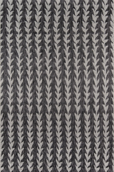 Novogratz Villa 100% Polypropylene Charcoal Runner Rug, 2'7" X 7'6" Runner