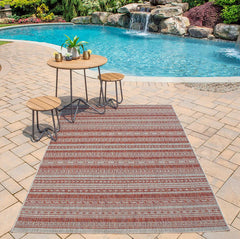Stylish blue outdoor rug for patios and living spaces, Villa VI-04