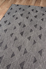 Villa VI-06 Como Charcoal Outdoor Area Rug – Durable Indoor/Outdoor Rug