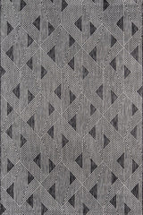Villa VI-06 Como Charcoal Outdoor Area Rug – Durable Indoor/Outdoor Rug