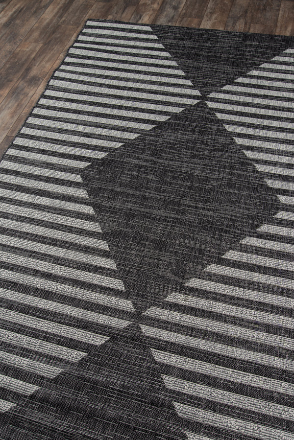 Villa VI-07 Contemporary Area Rug in Black, 6'7