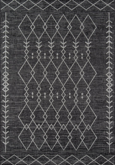 Villa VI-08 Monaco Charcoal Runner Rug by Novogratz - 2'7" X 7'6" Runner
