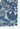 Blue Floral area rug 3'11" X 5 - close-up of pattern and texture