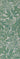 Green Transitional area rug 2'7" X 7 - detail shot showing pile and weave