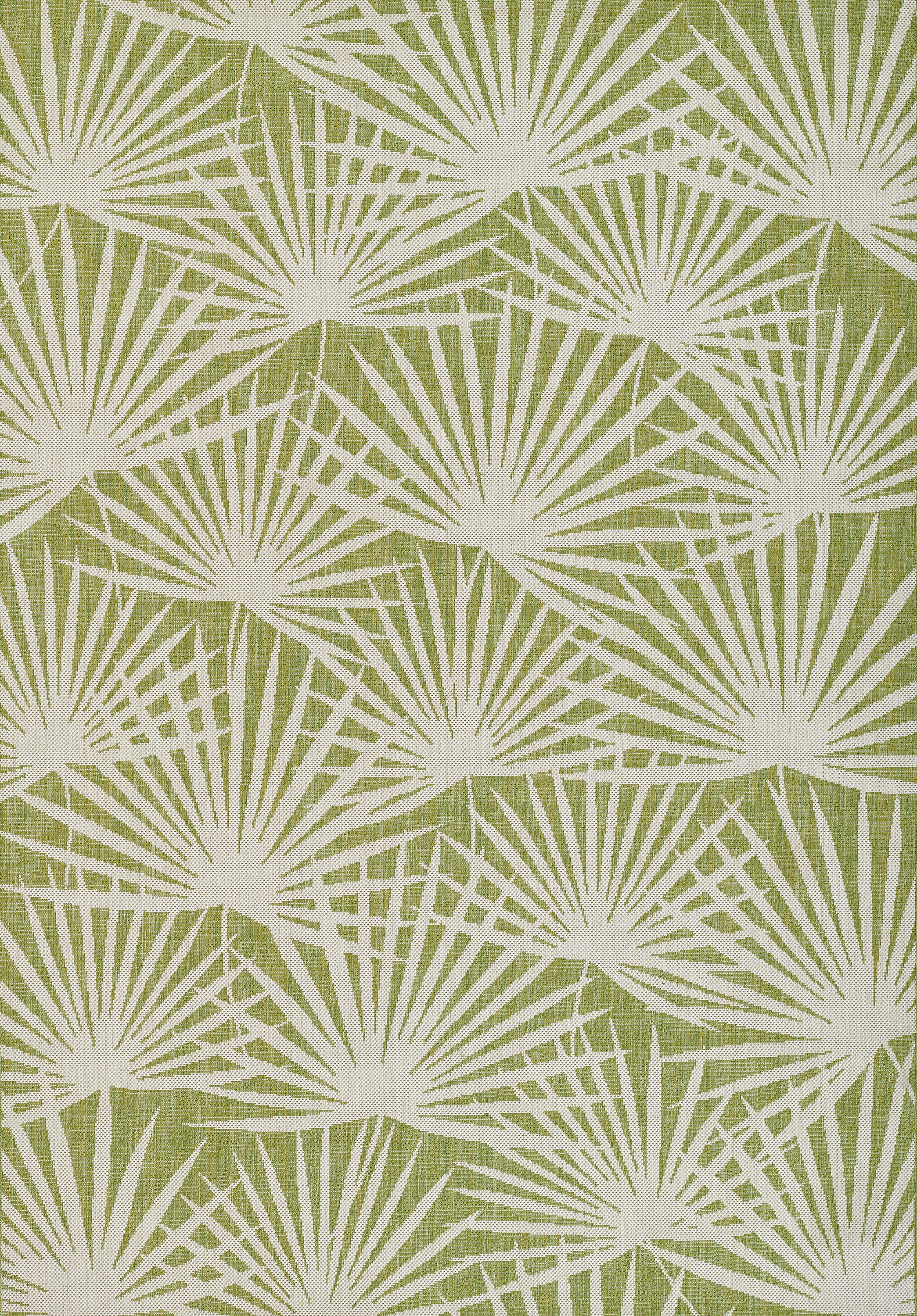 Green Villa Machine - Made Area Rug by Novogratz, 6'7" X 9'6"