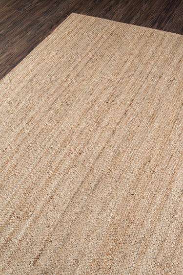 Natural Polyester area rug 8'6" X 11 - close-up of pattern and texture