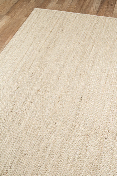 Natural Polyester area rug 2' X 3' - close-up of pattern and texture