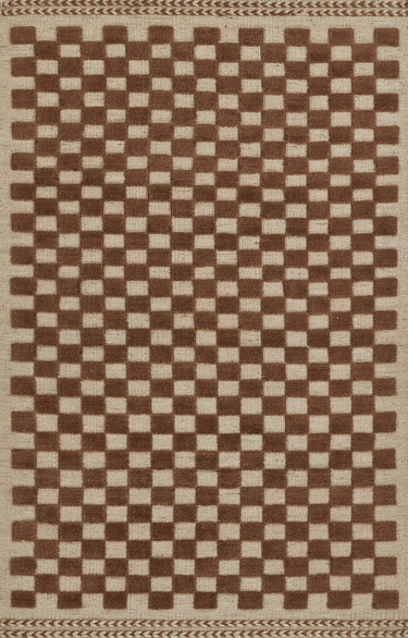 Brown Handwoven Area Rug, Willow WLO-1 6'3" X 9'