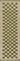 Green Wool area rug 2'6" X 8 - detail shot showing pile and weave