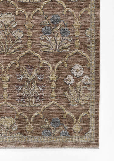 Red area rug 1 2' X 3 - close-up of pattern and texture