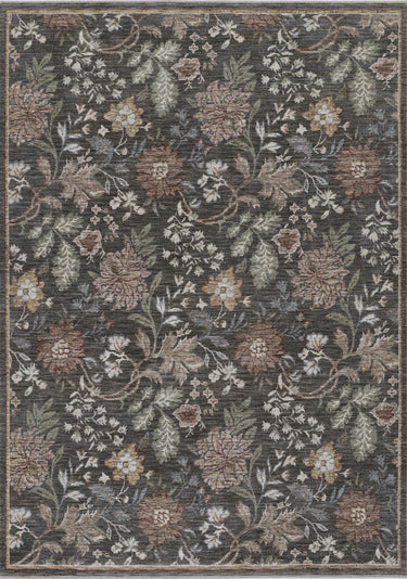 Wisteria WIS-2 Charcoal Runner Rug by Momeni - 2'3" X 7'10" Runner