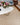 Beige Contemporary area rug 2'6" X 8 - detail shot showing pile and weave