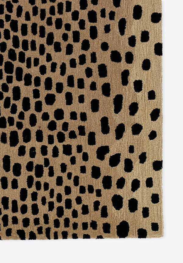 Animal Print Beige Area Rug, Woodland 5' X 8' lifestyle