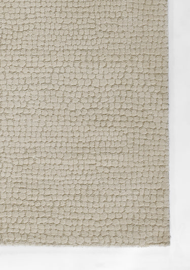 Ivory area rug 5'3" X 7 - close-up of pattern and texture