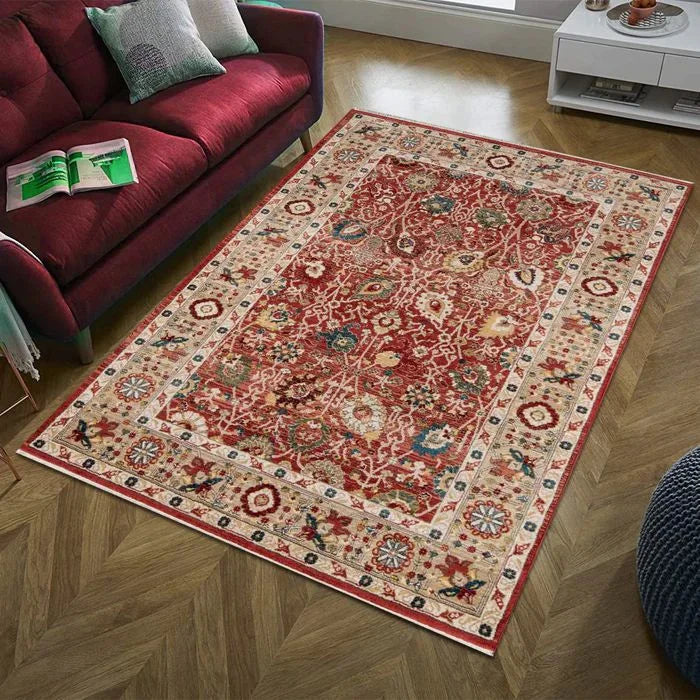 Red Traditional Area Rug - AR6399