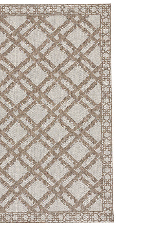 Finesse-Bamboo Trellis Barley Area Rug
