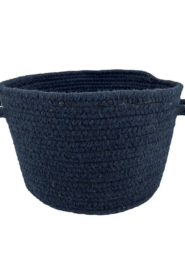 Heathered Pinwheel Navy Blue Solid Area Rug