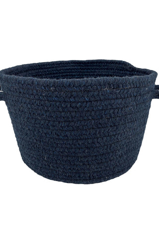 Heathered Pinwheel Navy Blue Solid Area Rug