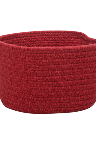 Heathered Scarlet Red Solid Area Rug