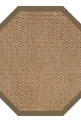 Islamorada-Basketweave Canvas Cocoa Area Rug