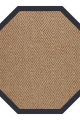 Islamorada-Diamond Canvas Navy Area Rug