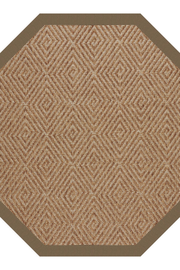Islamorada-Diamond Canvas Cocoa Area Rug