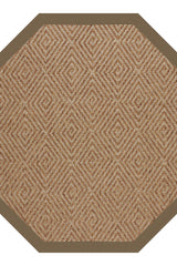 Islamorada-Diamond Canvas Cocoa Area Rug