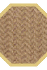 Islamorada-Herringbone Canvas Canary Area Rug