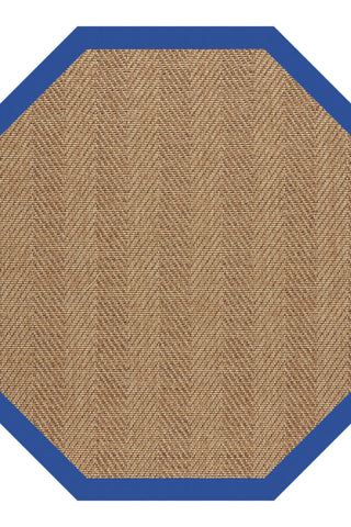 Islamorada-Herringbone Canvas Pacific Blue Area Rug