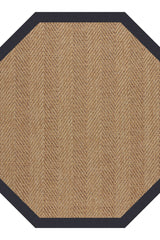 Islamorada-Herringbone Canvas Navy Area Rug