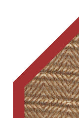 Islamorada-Diamond Canvas Jockey Red Area Rug