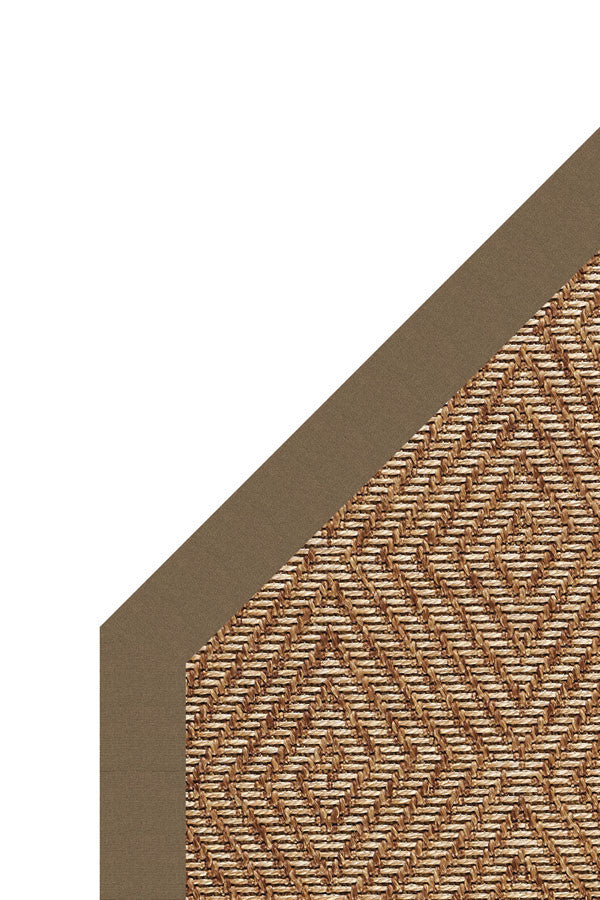 Islamorada-Diamond Canvas Cocoa Area Rug
