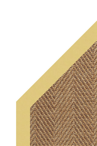 Islamorada-Herringbone Canvas Canary Area Rug