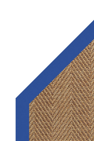Islamorada-Herringbone Canvas Pacific Blue Area Rug