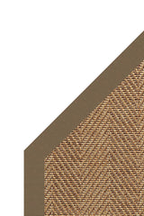 Islamorada-Herringbone Canvas Cocoa Area Rug