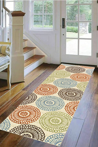 100% Polypropylene Vintage  Indoor/Outdoor Area Rug