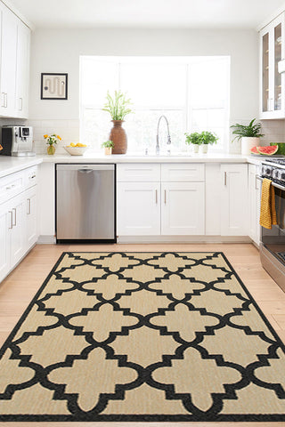 100% Polypropylene Vintage  Indoor/Outdoor Area Rug