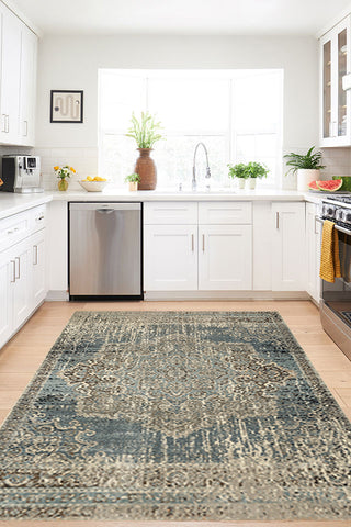 100% Polypropylene Vintage  Indoor Area Rug