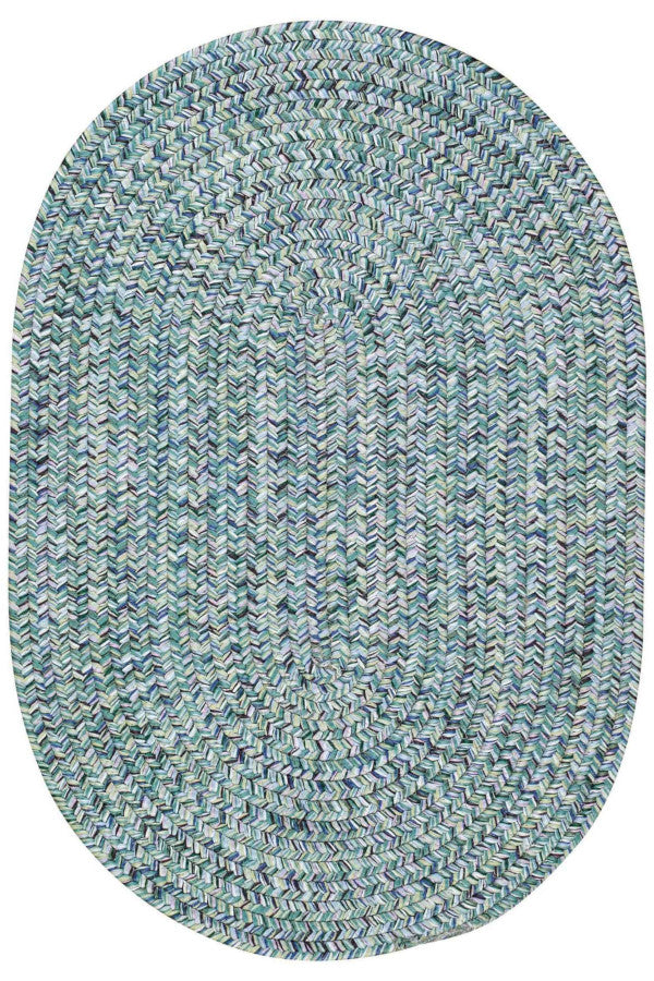Sea Glass Ocean Blue Area Rug