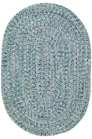 Sea Glass Ocean Blue Area Rug
